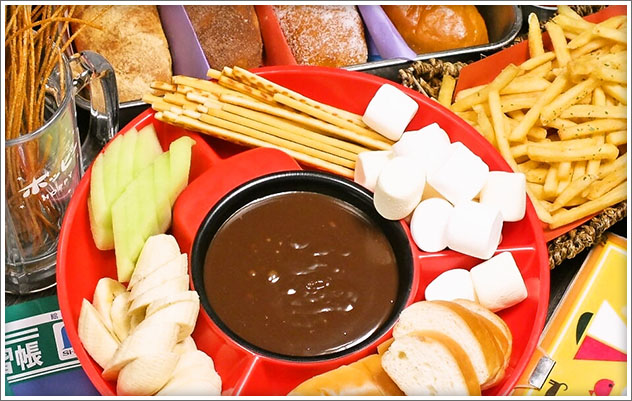 チョコフォンデュ食べ放題コース