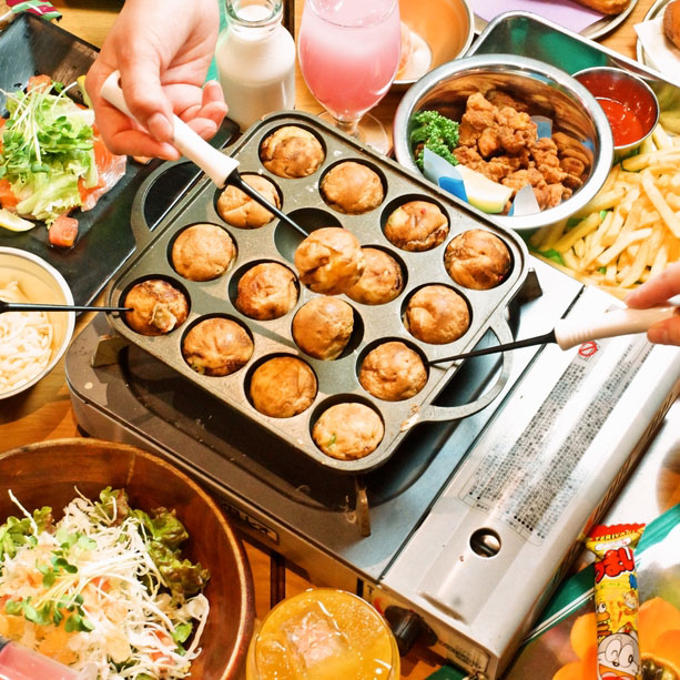 個室居酒屋 6年4組：『『平日限定』<br>たこ焼き食べ放題コース』